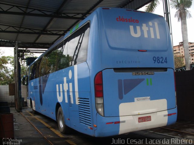 UTIL - União Transporte Interestadual de Luxo 9824 na cidade de Belo Horizonte, Minas Gerais, Brasil, por Julio Cesar Lacerda Ribeiro. Número da foto: #1342228.