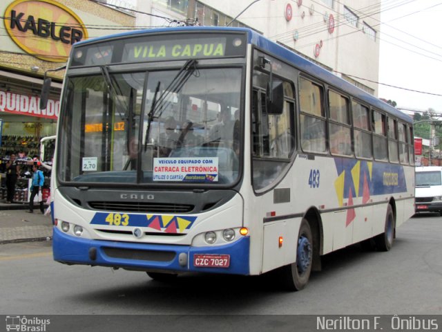 Auto Ônibus Moratense 483 na cidade de Francisco Morato, São Paulo, Brasil, por Nerilton F.  ônibus. Número da foto: #1343234.