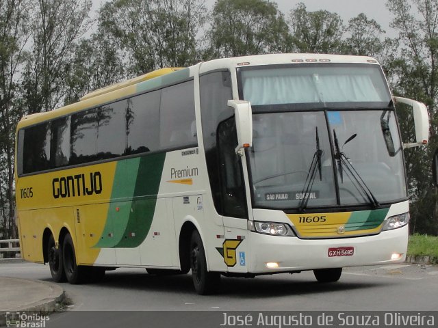 Empresa Gontijo de Transportes 11605 na cidade de Resende, Rio de Janeiro, Brasil, por José Augusto de Souza Oliveira. ID da foto: 1344668.