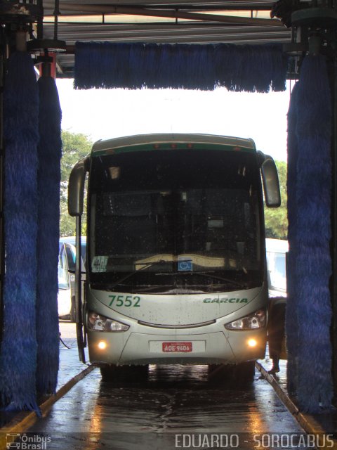 Viação Garcia 7552 na cidade de São Paulo, São Paulo, Brasil, por EDUARDO - SOROCABUS. Número da foto: #1344060.