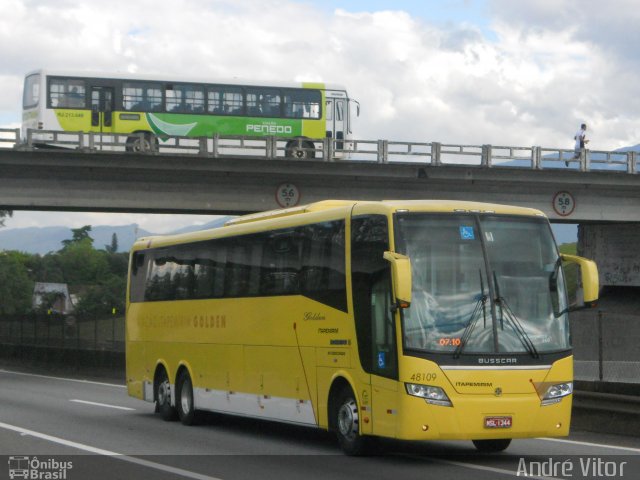 Viação Itapemirim 48109 na cidade de Resende, Rio de Janeiro, Brasil, por André Vitor  Silva dos Santos. Número da foto: #1344684.