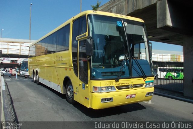 Viação Itapemirim 44001 na cidade de Belo Horizonte, Minas Gerais, Brasil, por Eduardo Oliveira. ID da foto: 1344763.