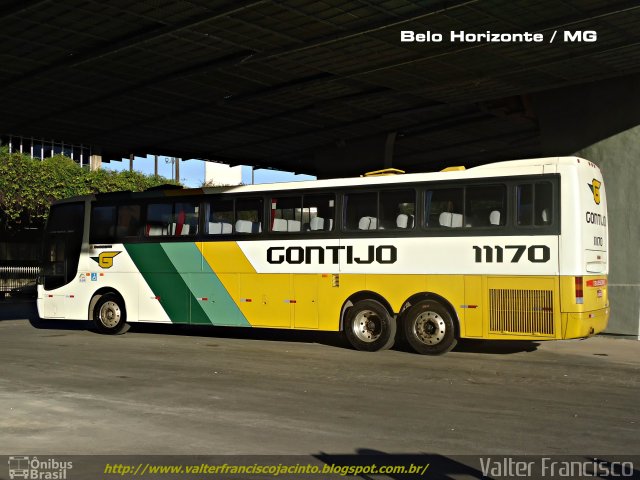 Empresa Gontijo de Transportes 11170 na cidade de Belo Horizonte, Minas Gerais, Brasil, por Valter Francisco. Número da foto: #1345619.