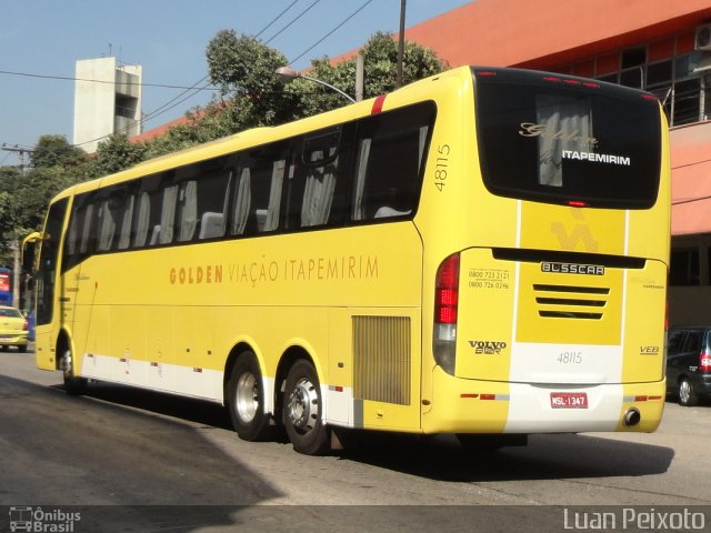 Viação Itapemirim 48115 na cidade de Rio de Janeiro, Rio de Janeiro, Brasil, por Luan Peixoto. Número da foto: #1344427.