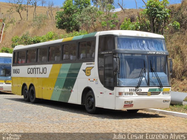 Empresa Gontijo de Transportes 11160 na cidade de João Monlevade, Minas Gerais, Brasil, por Julio Cesar Euzebio Alves. ID da foto: 1345841.