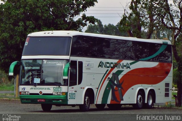 Empresa de Transportes Andorinha 5003 na cidade de Assis, São Paulo, Brasil, por Francisco Ivano. ID da foto: 1346887.