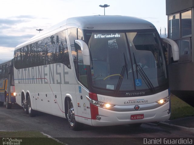 Auto Viação Catarinense 3309 na cidade de Florianópolis, Santa Catarina, Brasil, por Daniel Guardiola. Número da foto: #1346883.