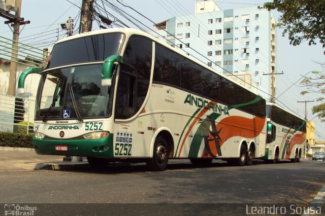 Empresa de Transportes Andorinha 5252 na cidade de Cuiabá, Mato Grosso, Brasil, por [Leandro Sousa]. ID da foto: 1349191.