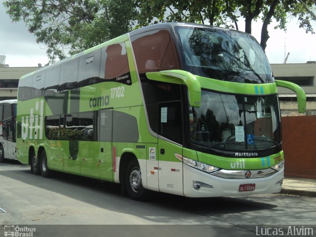 UTIL - União Transporte Interestadual de Luxo 17102 na cidade de Rio de Janeiro, Rio de Janeiro, Brasil, por Lucas Alvim. ID da foto: 1348140.