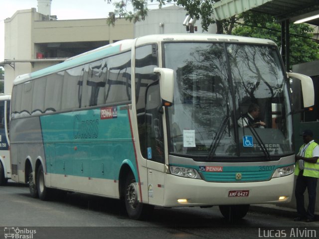 Empresa de Ônibus Nossa Senhora da Penha 35037 na cidade de Rio de Janeiro, Rio de Janeiro, Brasil, por Lucas Alvim. ID da foto: 1348131.