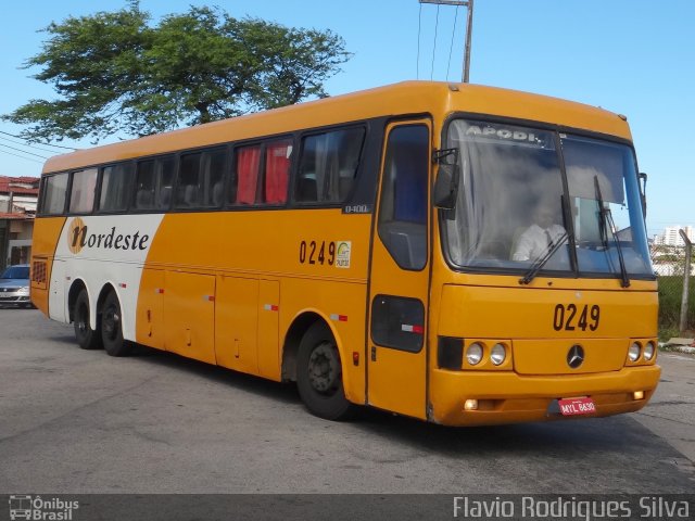 Viação Nordeste 0249 na cidade de Natal, Rio Grande do Norte, Brasil, por Flavio Rodrigues Silva. ID da foto: 1347804.