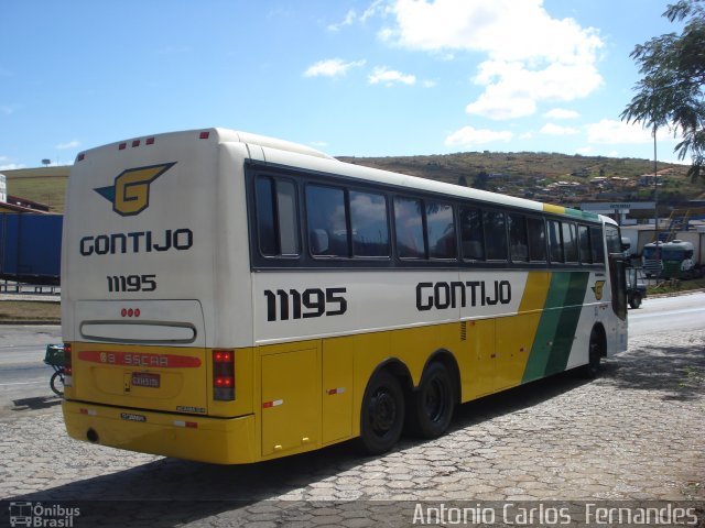 Empresa Gontijo de Transportes 11195 na cidade de João Monlevade, Minas Gerais, Brasil, por Antonio Carlos Fernandes. ID da foto: 1347998.