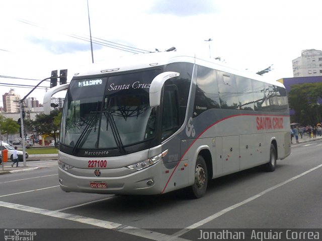 Viação Santa Cruz 227100 na cidade de São Paulo, São Paulo, Brasil, por Jonathan  Aguiar Correa. Número da foto: #1350239.