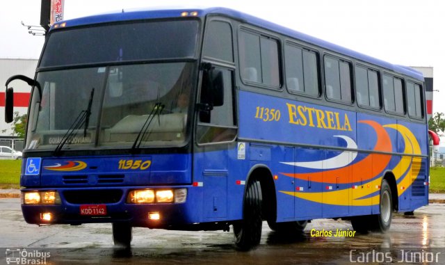 Viação Estrela 11350 na cidade de Goiânia, Goiás, Brasil, por Carlos Júnior. ID da foto: 1349716.