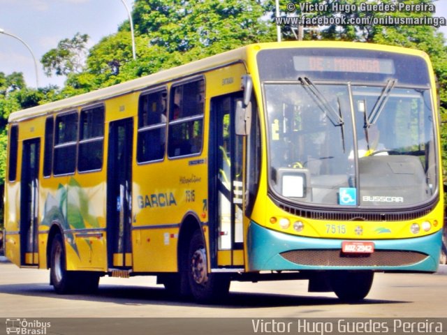 Viação Garcia 7515 na cidade de Maringá, Paraná, Brasil, por Victor Hugo Guedes Pereira. Número da foto: #1351492.