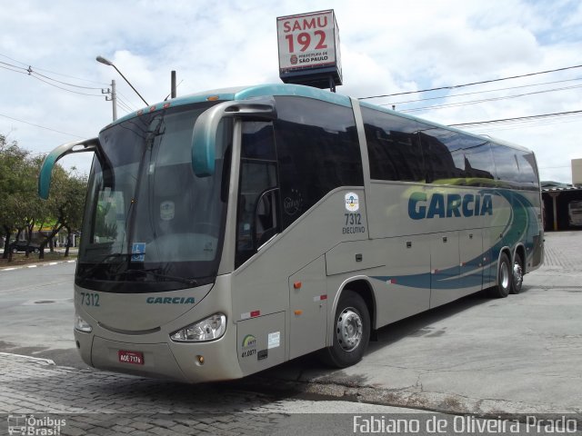 Viação Garcia 7312 na cidade de São Paulo, São Paulo, Brasil, por Fabiano de Oliveira Prado. Número da foto: #1352216.