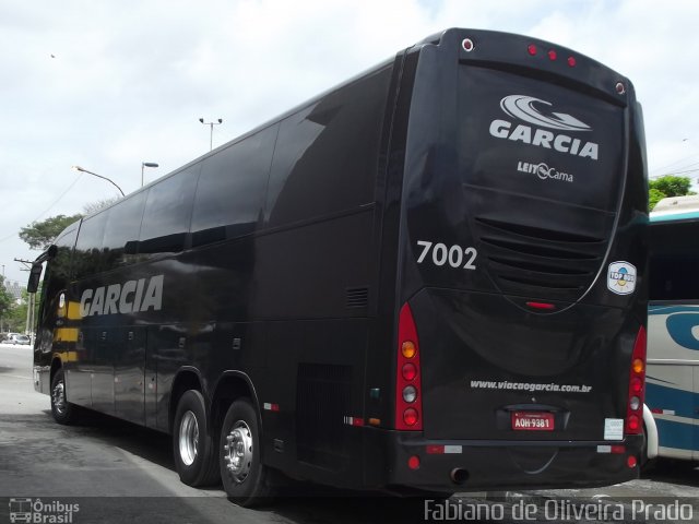 Viação Garcia 7002 na cidade de São Paulo, São Paulo, Brasil, por Fabiano de Oliveira Prado. Número da foto: #1352212.