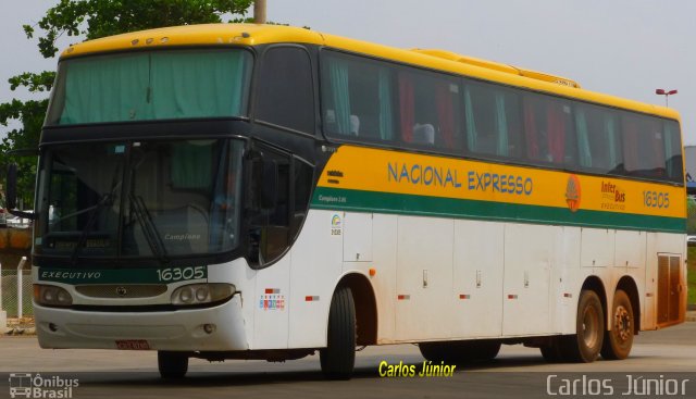 Nacional Expresso 16305 na cidade de Goiânia, Goiás, Brasil, por Carlos Júnior. ID da foto: 1353074.