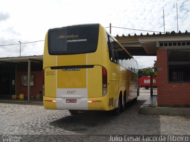 Viação Itapemirim 45607 na cidade de Belo Horizonte, Minas Gerais, Brasil, por Julio Cesar Lacerda Ribeiro. Número da foto: #1352380.