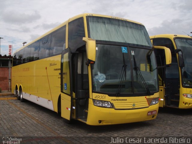 Viação Itapemirim 49001 na cidade de Belo Horizonte, Minas Gerais, Brasil, por Julio Cesar Lacerda Ribeiro. Número da foto: #1352379.