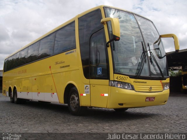 Viação Itapemirim 45607 na cidade de Belo Horizonte, Minas Gerais, Brasil, por Julio Cesar Lacerda Ribeiro. Número da foto: #1352378.