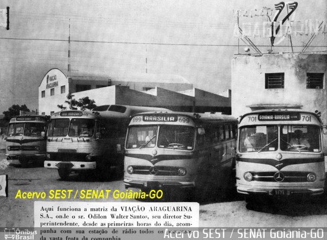 Viação Araguarina FROTA na cidade de Goiânia, Goiás, Brasil, por Carlos Júnior. ID da foto: 1319512.