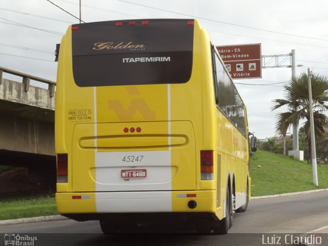 Viação Itapemirim 45247 na cidade de Vitória, Espírito Santo, Brasil, por Luiz Claudio . Número da foto: #1354865.
