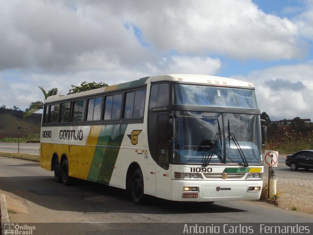 Empresa Gontijo de Transportes 11090 na cidade de João Monlevade, Minas Gerais, Brasil, por Antonio Carlos Fernandes. ID da foto: 1356167.