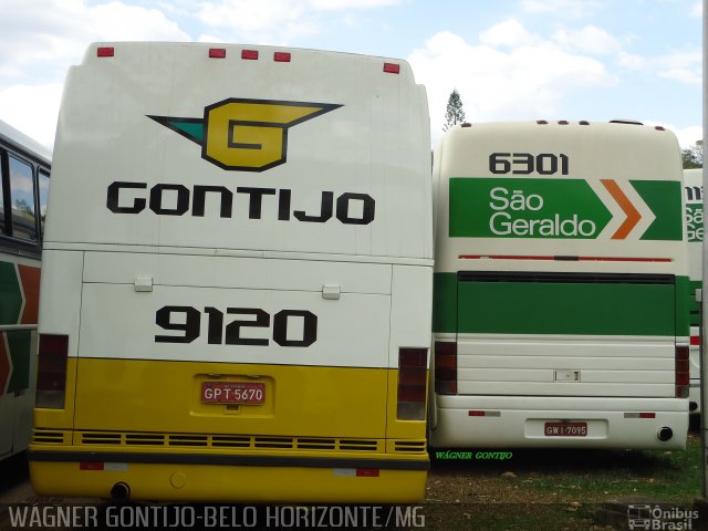 Empresa Gontijo de Transportes 9120 na cidade de Belo Horizonte, Minas Gerais, Brasil, por Wagner Gontijo Várzea da Palma-mg. Número da foto: #1355992.
