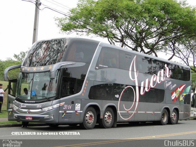 Jucar Tur Turismo 2014 na cidade de Curitiba, Paraná, Brasil, por Paulo Roberto Chulis. ID da foto: 1355599.