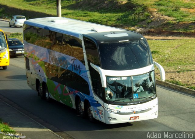 ComperTur Transportes Turísticos 12240 na cidade de Belo Horizonte, Minas Gerais, Brasil, por Adão Raimundo Marcelino. Número da foto: #1359226.