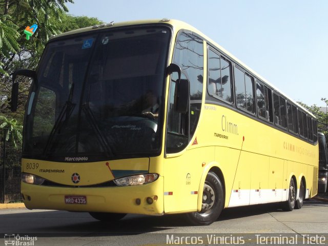 Viação Itapemirim 8039 na cidade de São Paulo, São Paulo, Brasil, por Marcos Vinícius. Número da foto: #1361215.