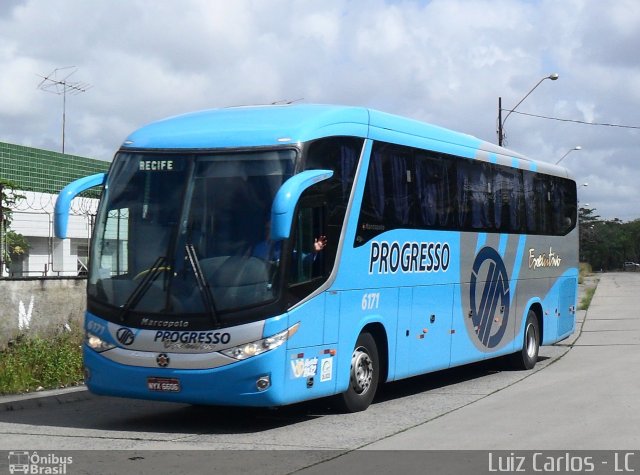 Auto Viação Progresso 6171 na cidade de Recife, Pernambuco, Brasil, por Luiz Carlos de Santana. Número da foto: #1359915.
