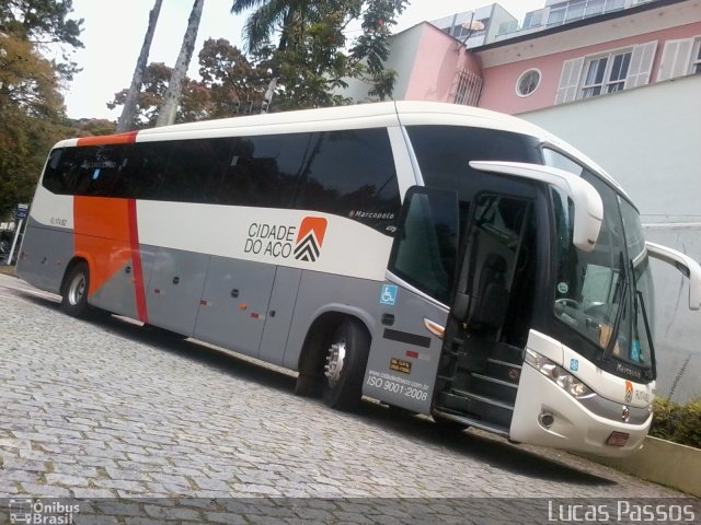 Viação Cidade do Aço RJ 174.162 na cidade de Petrópolis, Rio de Janeiro, Brasil, por Lucas Passos. Número da foto: #1361284.