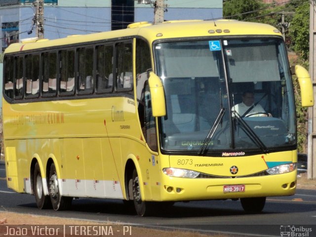 Viação Itapemirim 8073 na cidade de Teresina, Piauí, Brasil, por João Victor. Número da foto: #1360721.