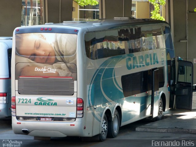 Viação Garcia 7224 na cidade de Ribeirão Preto, São Paulo, Brasil, por Fernando Reis. Número da foto: #1363767.