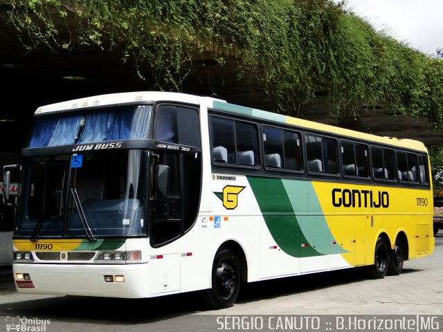 Empresa Gontijo de Transportes 11190 na cidade de Belo Horizonte, Minas Gerais, Brasil, por Sérgio Augusto Braga Canuto. ID da foto: 1365391.