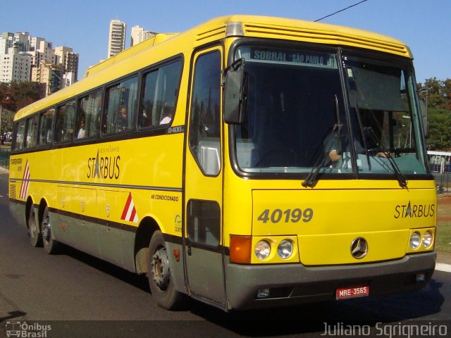 Viação Itapemirim 40199 na cidade de Ribeirão Preto, São Paulo, Brasil, por Juliano Sgrigneiro. ID da foto: 1363933.