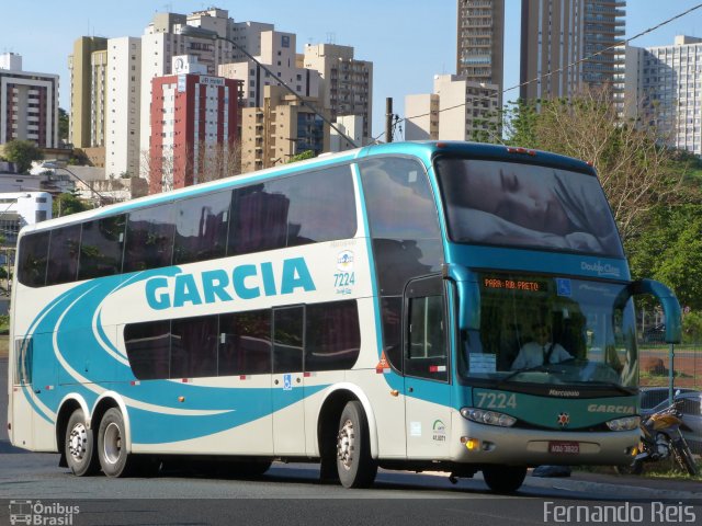 Viação Garcia 7224 na cidade de Ribeirão Preto, São Paulo, Brasil, por Fernando Reis. ID da foto: 1363778.