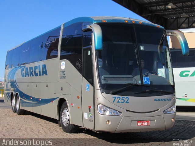 Viação Garcia 7252 na cidade de Campinas, São Paulo, Brasil, por Anderson Lopes. Número da foto: #1364583.