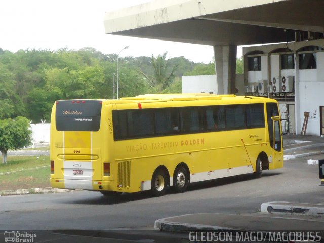 Viação Itapemirim 45215 na cidade de Aracaju, Sergipe, Brasil, por Gledson Santos Freitas. Número da foto: #1367216.