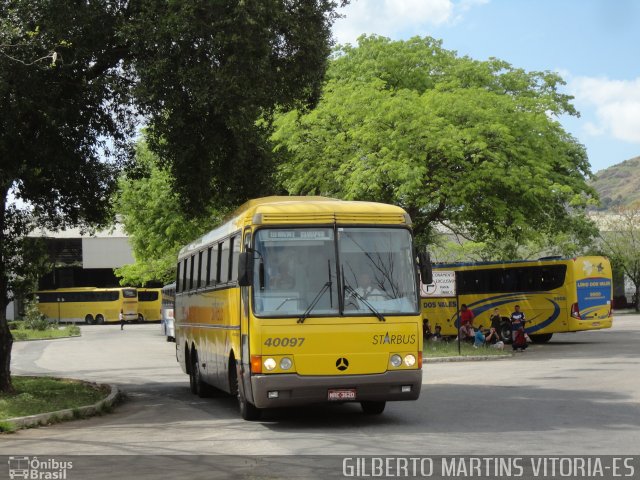 Viação Itapemirim 40097 na cidade de Vitória, Espírito Santo, Brasil, por Gilberto Martins. ID da foto: 1366845.