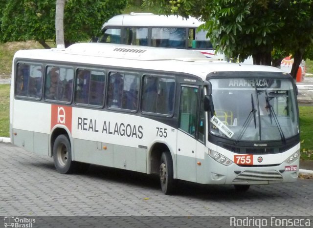 Real Alagoas de Viação 755 na cidade de Maceió, Alagoas, Brasil, por Rodrigo Fonseca. ID da foto: 1367750.