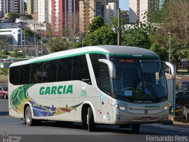 Viação Garcia 7586 na cidade de Ribeirão Preto, São Paulo, Brasil, por Fernando Reis. Número da foto: #1367867.
