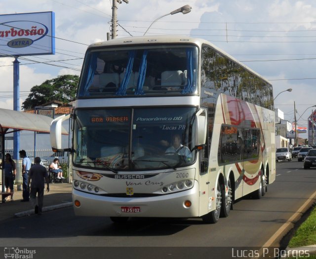 Vera Cruz Transporte e Turismo 2000 na cidade de Araxá, Minas Gerais, Brasil, por Lucas Borges . Número da foto: #1367885.
