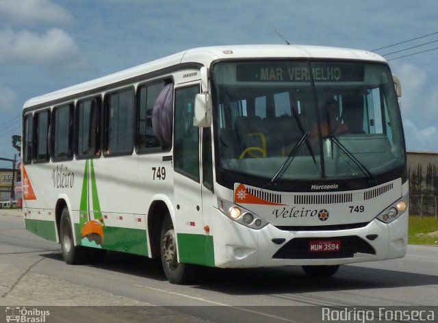 Auto Viação Veleiro 749 na cidade de Maceió, Alagoas, Brasil, por Rodrigo Fonseca. Número da foto: #1367743.