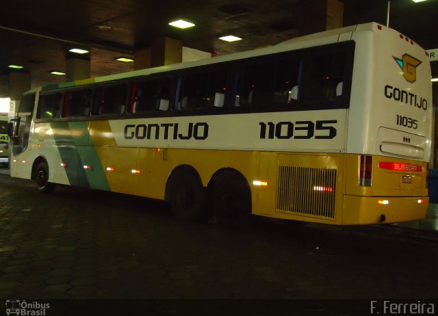 Empresa Gontijo de Transportes 11035 na cidade de Belo Horizonte, Minas Gerais, Brasil, por Fabri Ferreira. ID da foto: 1368838.