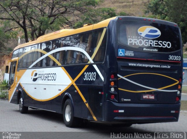 Viação Progresso 30303 na cidade de Três Rios, Rio de Janeiro, Brasil, por Hudson Neves. Número da foto: #1370173.
