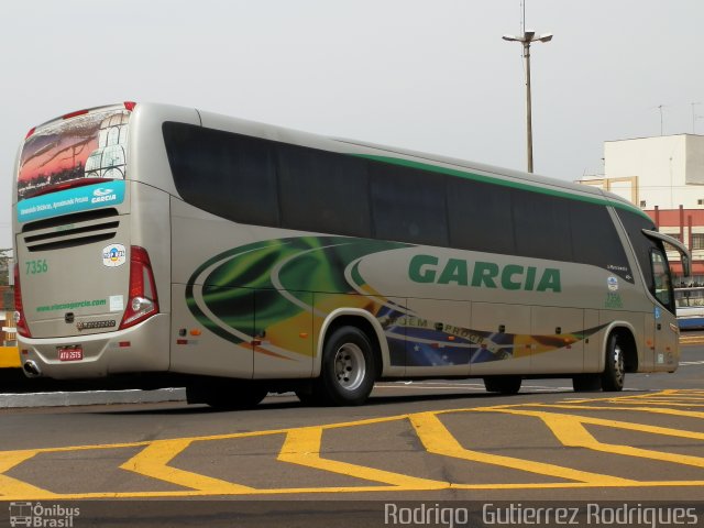 Viação Garcia 7356 na cidade de Londrina, Paraná, Brasil, por Rodrigo  Gutierrez Rodrigues. ID da foto: 1371810.