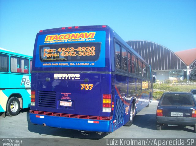 Itaconavi Locação Transporte e Turismo 707 na cidade de Aparecida, São Paulo, Brasil, por Luiz Krolman. Número da foto: #1372205.